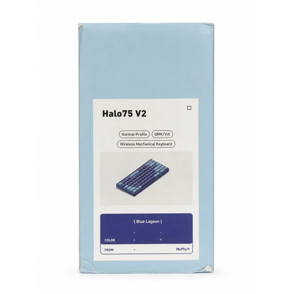 NuPhy Halo75 V2 Wireless Mechanical Keyboard Blue Lagoon Blush Switches ANSI 75%